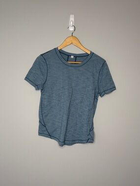 2 for $25 lululemon athletica Short Sleeve Tee in Heathered Blue